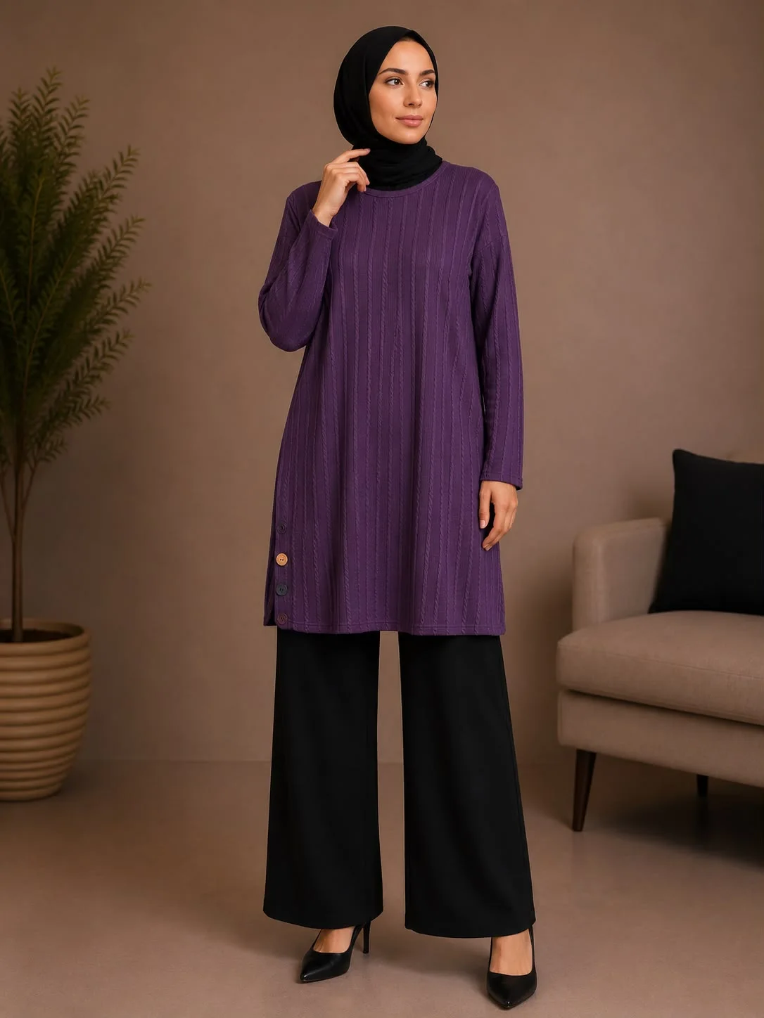 Burgu Kumaş Tunik