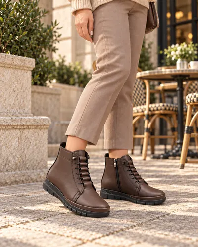 Merdivenli Su Geçirmez Kadın Kışlık Bot